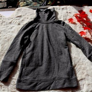 Lululemon "to you tunic" like NEW cozy turtleneck cotton terry sweater sz 2